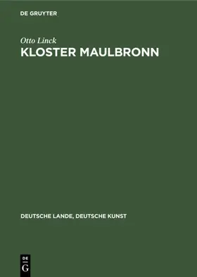Linck |  Kloster Maulbronn | Buch |  Sack Fachmedien