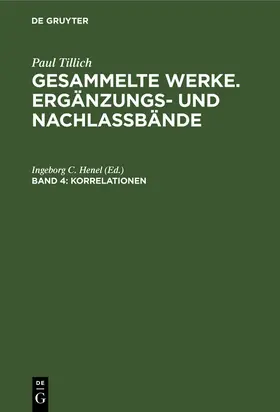 Henel |  Korrelationen | Buch |  Sack Fachmedien