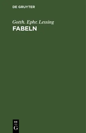 Lessing | Fabeln | Buch | 978-3-11-236127-6 | sack.de