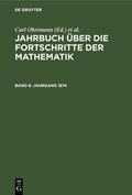 Lampe / Ohrtmann / Henoch |  Jahrgang 1874 | Buch |  Sack Fachmedien