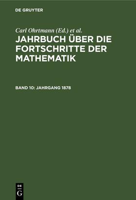 Lampe / Ohrtmann / Henoch | Jahrgang 1878 | Buch | 978-3-11-236283-9 | sack.de
