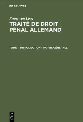 Liszt |  Introduction - Partie Générale | Buch |  Sack Fachmedien