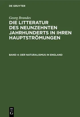 Brandes |  Der Naturalismus in England | Buch |  Sack Fachmedien