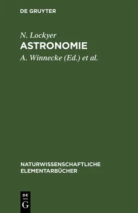 Lockyer / Winnecke / Becker | Astronomie | E-Book | www.sack.de