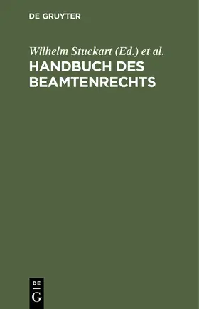 Stuckart / Hoffmann |  Handbuch des Beamtenrechts | eBook | Sack Fachmedien