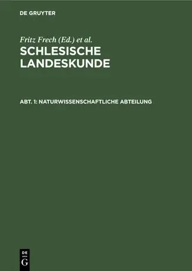 Frech |  Naturwissenschaftliche Abteilung | Buch |  Sack Fachmedien