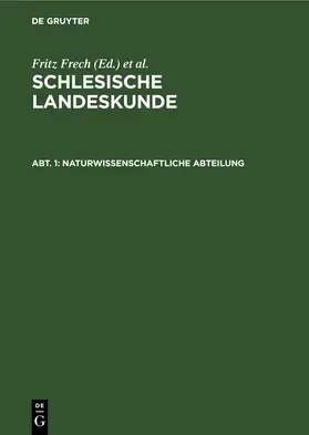 Frech |  Naturwissenschaftliche Abteilung | eBook | Sack Fachmedien