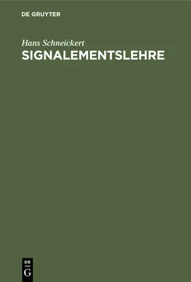 Schneickert | Signalementslehre | E-Book | www.sack.de