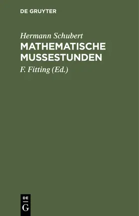 Schubert / Fitting |  Mathematische Mußestunden | eBook | Sack Fachmedien