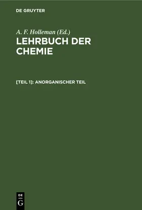 Holleman |  Anorganischer Teil | Buch |  Sack Fachmedien