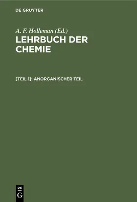 Holleman | Anorganischer Teil | E-Book | www.sack.de