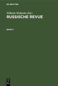 Wolfsohn |  Russische Revue. Band 3 | Buch |  Sack Fachmedien