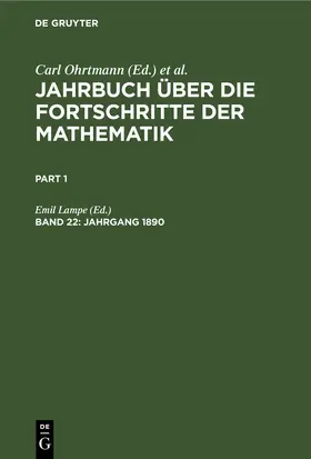 Lampe |  Jahrgang 1890 | eBook | Sack Fachmedien