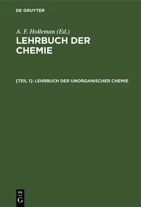 Holleman |  Lehrbuch der unorganischer Chemie | eBook | Sack Fachmedien