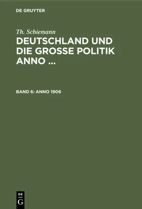 Schiemann | Anno 1906 | E-Book | www.sack.de