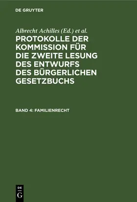 Achilles / Spahn / Gebhard |  Familienrecht | Buch |  Sack Fachmedien
