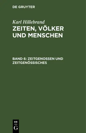 Hillebrand | Zeitgenossen und Zeitgenössisches | E-Book | www.sack.de