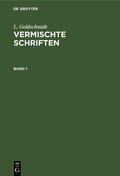 Goldschmidt |  L. Goldschmidt: Vermischte Schriften. Band 1 | eBook | Sack Fachmedien