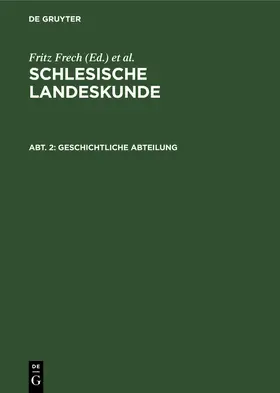 Frech / Kampers |  Geschichtliche Abteilung | Buch |  Sack Fachmedien