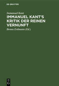 Kant / Erdmann |  Immanuel Kant’s Kritik der reinen Vernunft | eBook | Sack Fachmedien