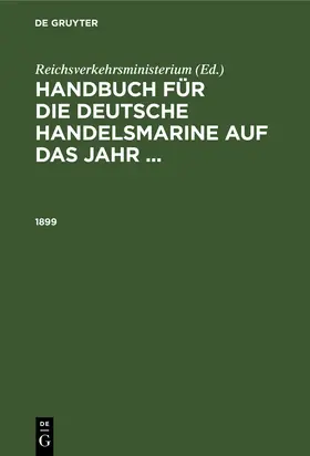 Reichsverkehrsministerium |  1899 | eBook | Sack Fachmedien