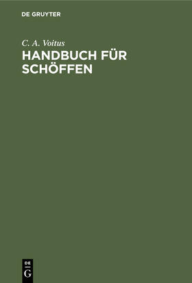 Voitus | Handbuch für Schöffen | E-Book | sack.de