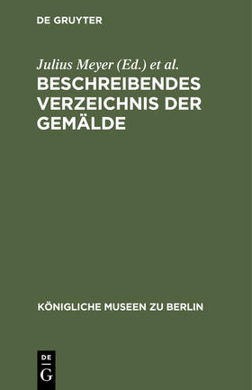 Meyer / Tschudi | Beschreibendes Verzeichnis der Gemälde | E-Book | sack.de