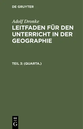 Dronke |  (Quarta.) | Buch |  Sack Fachmedien