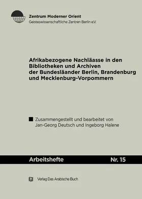 Deutsch / Halene |  Afrikabezogene Nachlässe | eBook | Sack Fachmedien