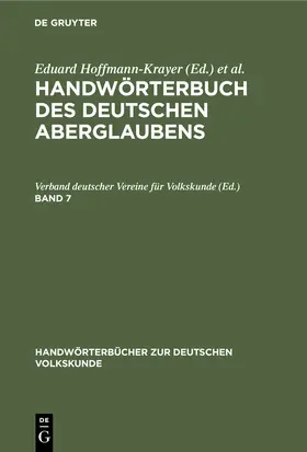 Bächtold-Stäubli / Hoffmann-Krayer |  Pflügen - Sackpfeife - Schatz | Buch |  Sack Fachmedien