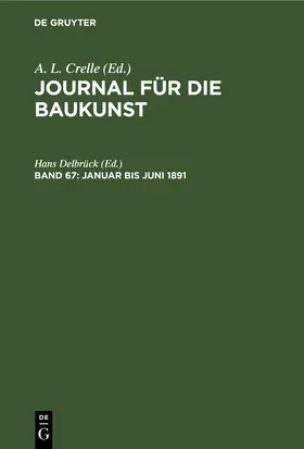 Delbrück |  Januar bis Juni 1891 | eBook | Sack Fachmedien