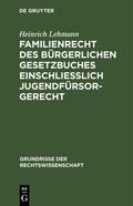 Lehmann |  Familienrecht des Bürgerlichen Gesetzbuches einschließlich Jugendfürsorgerecht | eBook | Sack Fachmedien