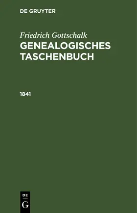 Gottschalk |  1841 | eBook | Sack Fachmedien