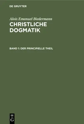 Biedermann |  Der principielle Theil | Buch |  Sack Fachmedien