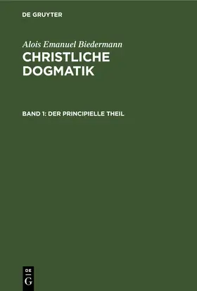 Biedermann | Der principielle Theil | E-Book | www.sack.de