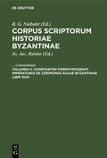 Constantinus / Reiske |  Constantini Porphyrogeniti imperatoris de cerimoniis aulae byzantinae libri duo | eBook | Sack Fachmedien