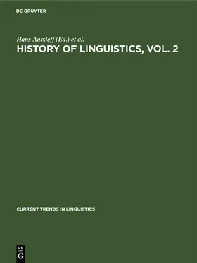 Aarsleff / Stankiewicz / Austerlitz |  History of Linguistics, Vol. 2 | Buch |  Sack Fachmedien