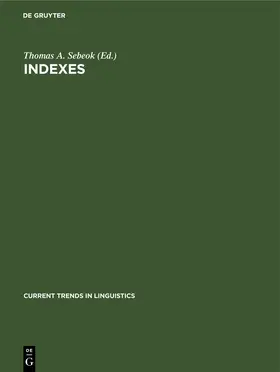 Sebeok |  Indexes | Buch |  Sack Fachmedien