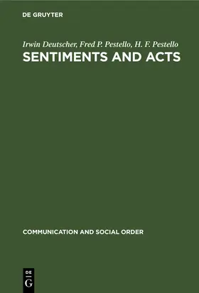 Deutscher / Pestello |  Sentiments and Acts | eBook | Sack Fachmedien