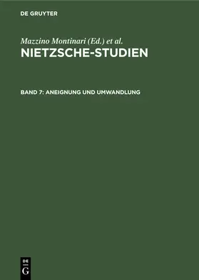 Salaquarda / Müller-Lauter |  Aneignung und Umwandlung | Buch |  Sack Fachmedien