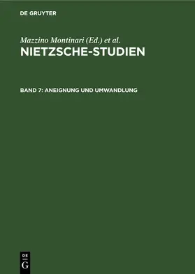 Müller-Lauter / Salaquarda |  Aneignung und Umwandlung | eBook | Sack Fachmedien