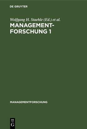 Staehle / Sydow |  Managementforschung 1 | eBook | Sack Fachmedien