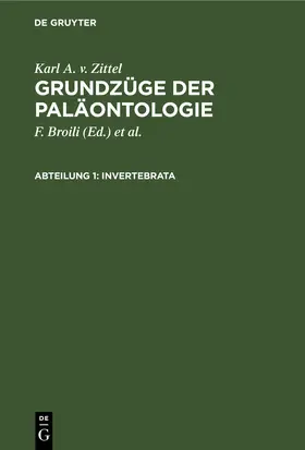 Broili / Zittel / Schlosser | Invertebrata | E-Book | www.sack.de
