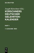 Kürschner |  1950 | eBook | Sack Fachmedien