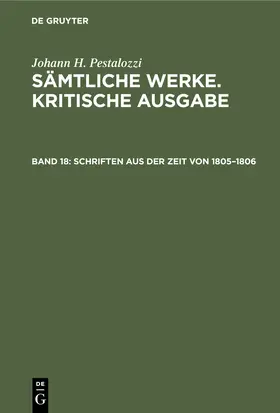 Dejung |  Schriften aus der Zeit von 1805-1806 | Buch |  Sack Fachmedien