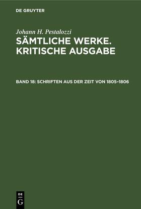 Dejung |  Schriften aus der Zeit von 1805–1806 | eBook | Sack Fachmedien