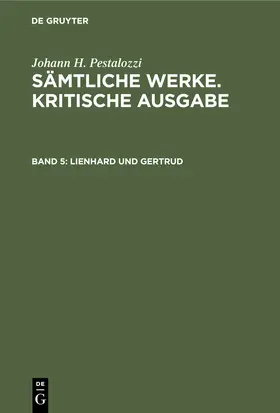 Stecher |  Lienhard und Gertrud | Buch |  Sack Fachmedien