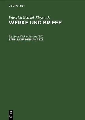Höpker-Herberg | Der Messias. Text | Buch | 978-3-11-242129-1 | www.sack.de
