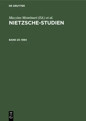 Abel / Montinari / Stegmaier |  1994 | Buch |  Sack Fachmedien