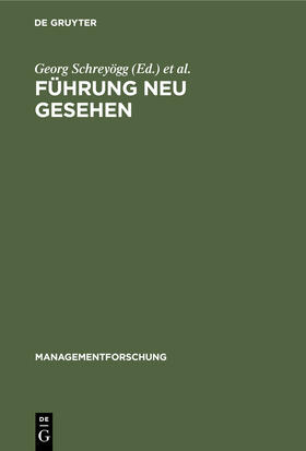 Sydow / Schreyögg | Führung neu gesehen | Buch | 978-3-11-242179-6 | sack.de
